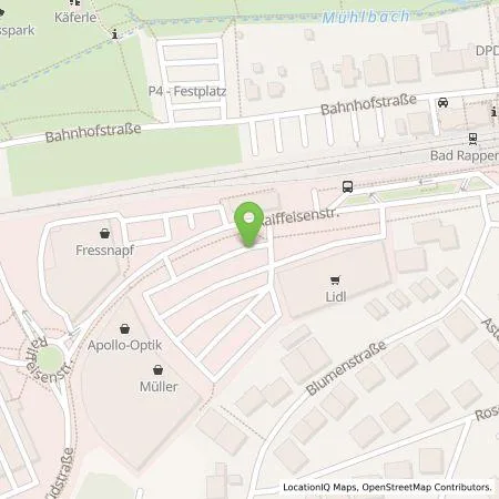 Standortübersicht der Tankstelle Lidl Dienstleistung GmbH & Co. KG in 74906 Bad Rappenau