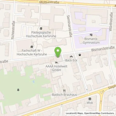 Standortübersicht der Tankstelle LAN1 Hotspots GmbH in 76133 Karlsruhe