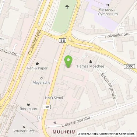 Standortübersicht der Tankstelle LAN1 Hotspots GmbH in 51065 Köln