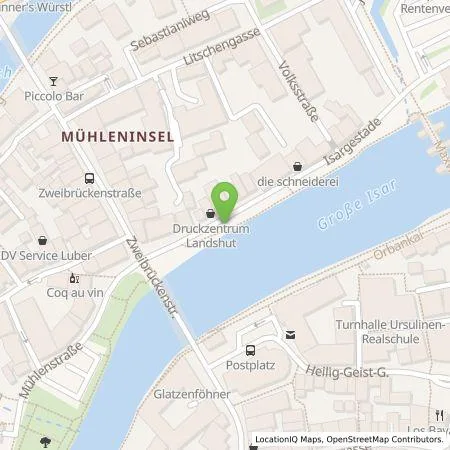 Standortübersicht der Tankstelle Energie Südbayern GmbH in 84028 Landshut