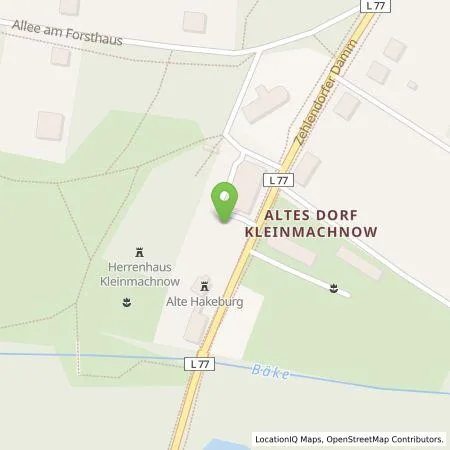 Standortübersicht der Tankstelle Inselwerke eG in 14532 Kleinmachnow