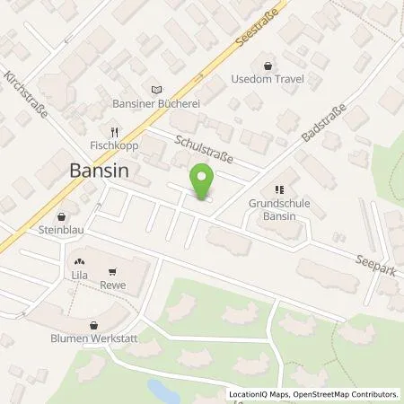 Standortübersicht der Tankstelle Inselwerke eG in 17429 Bansin