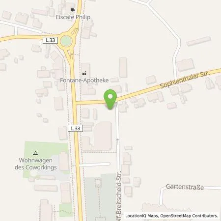 Standortübersicht der Tankstelle Inselwerke eG in 15324 Letschin