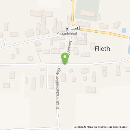 Standortübersicht der Tankstelle Inselwerke eG in 17268 Flieth-Stegelitz