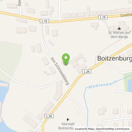 Standortübersicht der Tankstelle Inselwerke eG in 17268 Boitzenburger Land OT Boitzenburg