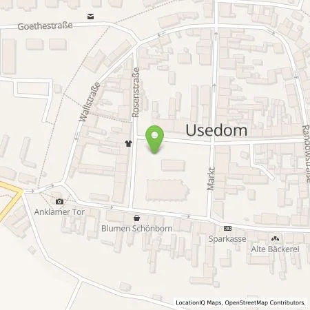 Standortübersicht der Tankstelle Inselwerke eG in 17406 Usedom