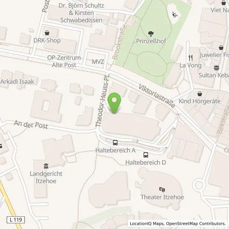 Standortübersicht der Tankstelle Stadtwerke Steinburg GmbH in 25524 Itzehoe