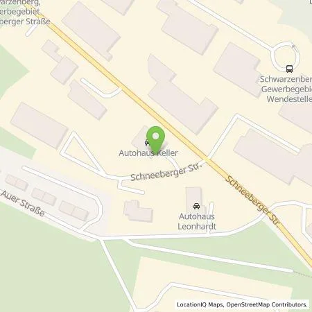 Standortübersicht der Tankstelle Stadtwerke Schwarzenberg GmbH in 08340 Schwarzenberg