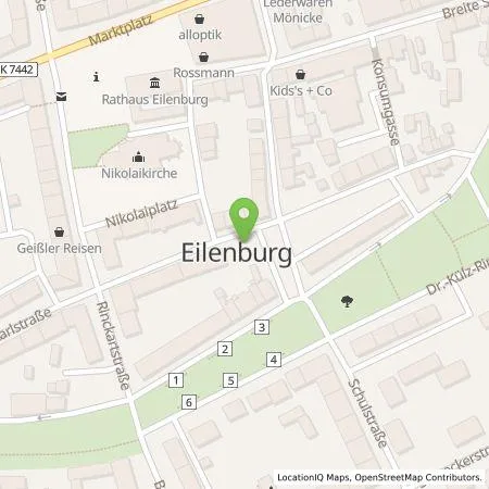 Standortübersicht der Tankstelle Stadtwerke Schwarzenberg GmbH in 04838 Eilenburg