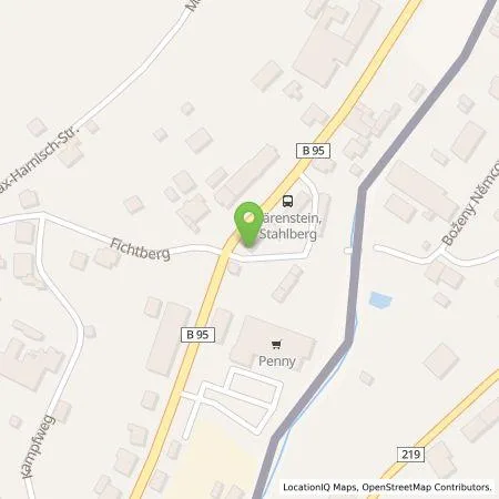 Standortübersicht der Tankstelle Stadtwerke Schwarzenberg GmbH in 09471 Bärenstein