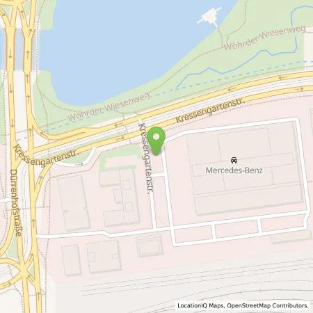 Standortübersicht der Tankstelle Mercedes- Benz AG - Niederlassung Nürnberg in 90402 Nürnberg