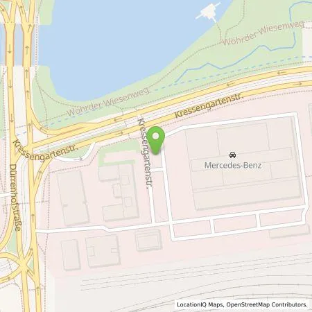 Standortübersicht der Tankstelle Mercedes- Benz AG - Niederlassung Nürnberg in 90402 Nürnberg