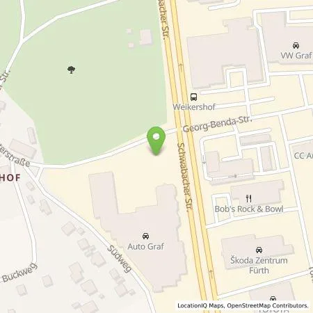 Standortübersicht der Tankstelle Mercedes- Benz AG - Niederlassung Nürnberg in 90763 Fürth