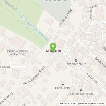 Standortübersicht der Tankstelle Stadtwerke Bad Homburg in 61350 Bad Homburg
