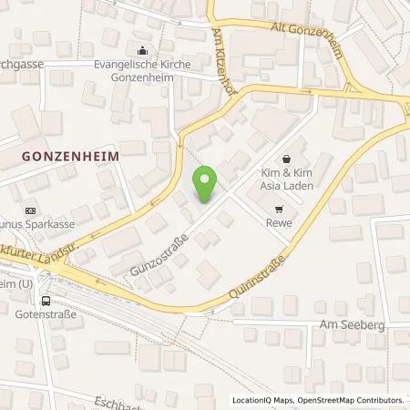 Standortübersicht der Tankstelle Stadtwerke Bad Homburg in 61352 Bad Homburg