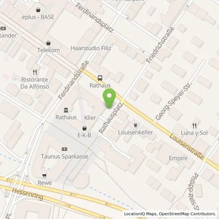 Standortübersicht der Tankstelle Stadtwerke Bad Homburg in 61348 Bad Homburg