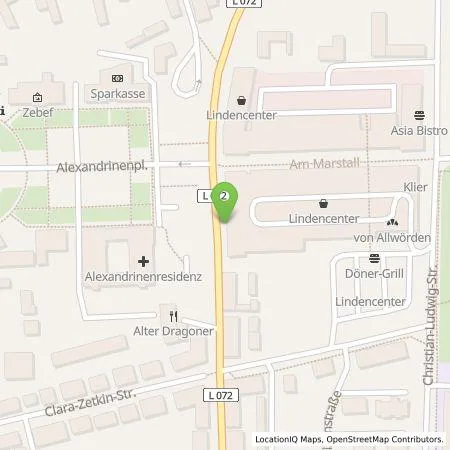 Standortübersicht der Tankstelle Stadtwerke Ludwigslust-Grabow GmbH in 19288 Ludwigslust