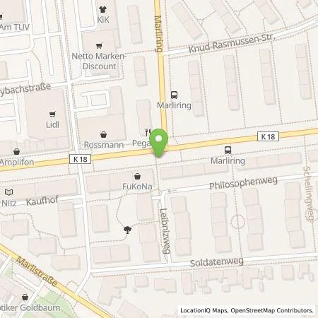 Standortübersicht der Tankstelle Stadtwerke Lübeck Energie GmbH in 23566 Lübeck