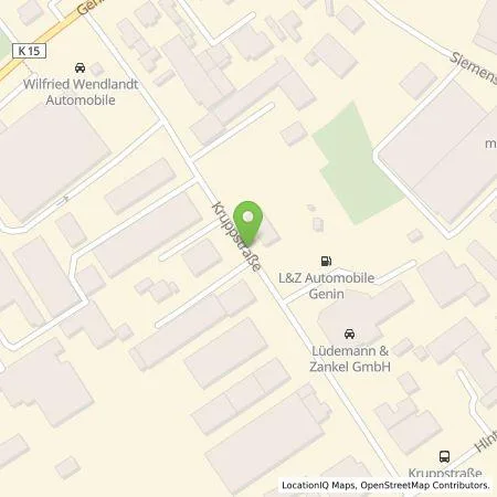 Standortübersicht der Tankstelle Stadtwerke Lübeck Energie GmbH in 23560 Lübeck