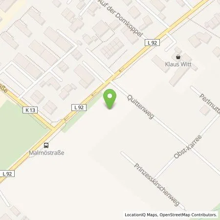 Standortübersicht der Tankstelle Stadtwerke Lübeck Energie GmbH in 23560 Lübeck