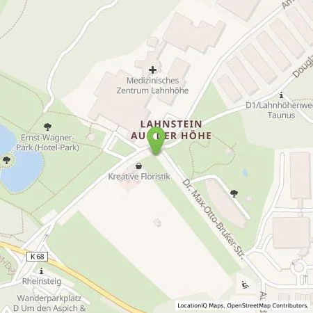 Standortübersicht der Tankstelle ubitricity Gesellschaft für verteilte Energiesysteme mbH in 56112 Lahnstein