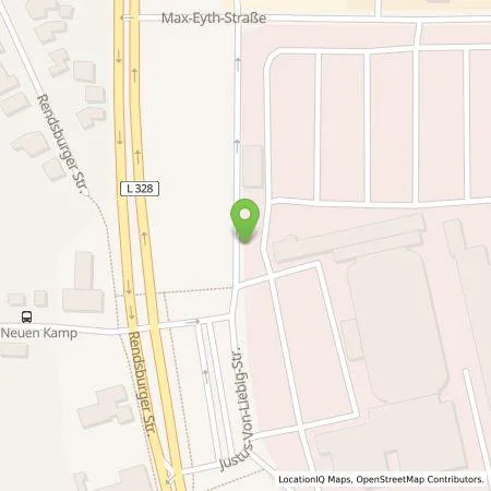 Standortübersicht der Tankstelle SWN Stadtwerke Neumünster GmbH in 24534 Neumünster