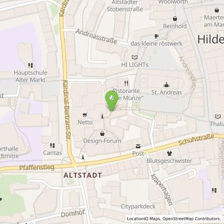 Standortübersicht der Tankstelle EnergieZukunft Hildesheim GmbH in 31134 Hildesheim