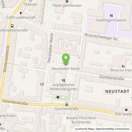 Standortübersicht der Tankstelle EnergieZukunft Hildesheim GmbH in 31134 Hildesheim