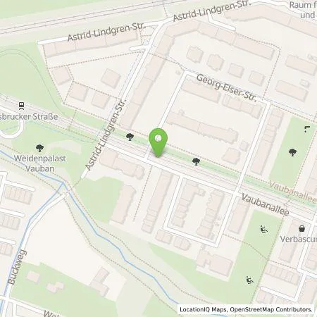 Standortübersicht der Tankstelle StromSpeicherMarkt GmbH in 79100 Freiburg im Breisgau
