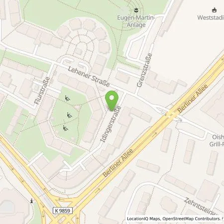 Standortübersicht der Tankstelle StromSpeicherMarkt GmbH in 79110 Freiburg im Breisgau