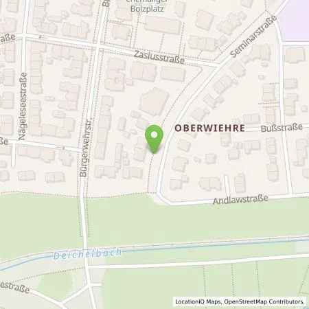 Standortübersicht der Tankstelle StromSpeicherMarkt GmbH in 79102 Freiburg im Breisgau