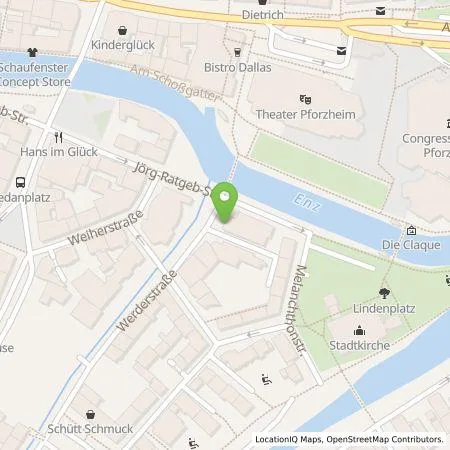 Standortübersicht der Tankstelle SWP Stadtwerke Pforzheim GmbH&Co.KG in 75173 Pforzheim