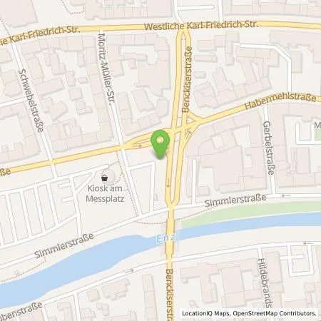 Standortübersicht der Tankstelle SWP Stadtwerke Pforzheim GmbH&Co.KG in 75172 Pforzheim