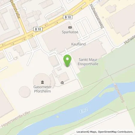 Standortübersicht der Tankstelle SWP Stadtwerke Pforzheim GmbH&Co.KG in 75175 Pforzheim
