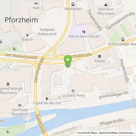 Standortübersicht der Tankstelle SWP Stadtwerke Pforzheim GmbH&Co.KG in 75175 Pforzheim