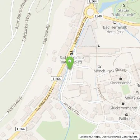 Standortübersicht der Tankstelle SWP Stadtwerke Pforzheim GmbH&Co.KG in 76332 Bad Herrenalb