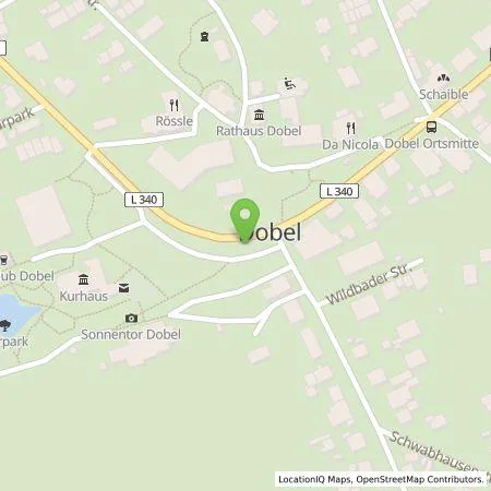 Standortübersicht der Tankstelle SWP Stadtwerke Pforzheim GmbH&Co.KG in 75335 Dobel