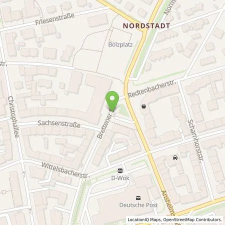 Standortübersicht der Tankstelle SWP Stadtwerke Pforzheim GmbH&Co.KG in 75177 Pforzheim