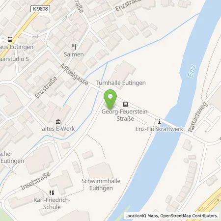 Standortübersicht der Tankstelle SWP Stadtwerke Pforzheim GmbH&Co.KG in 75181 Pforzheim