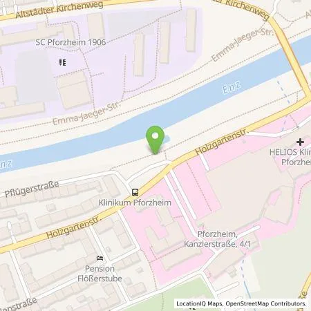 Standortübersicht der Tankstelle SWP Stadtwerke Pforzheim GmbH&Co.KG in 75175 Pforzheim