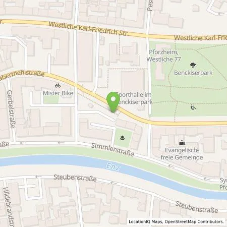 Standortübersicht der Tankstelle SWP Stadtwerke Pforzheim GmbH&Co.KG in 75172 Pforzheim