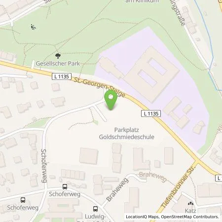 Standortübersicht der Tankstelle SWP Stadtwerke Pforzheim GmbH&Co.KG in 75175 Pforzheim