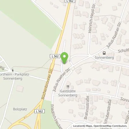 Standortübersicht der Tankstelle SWP Stadtwerke Pforzheim GmbH&Co.KG in 75180 Pforzheim