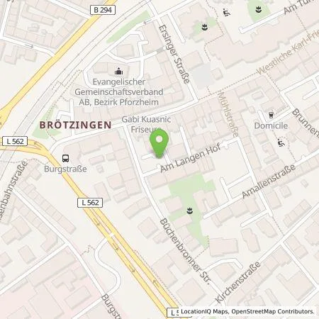 Standortübersicht der Tankstelle SWP Stadtwerke Pforzheim GmbH&Co.KG in 75172 Pforzheim