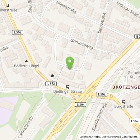 Standortübersicht der Tankstelle SWP Stadtwerke Pforzheim GmbH&Co.KG in 75179 Pforzheim