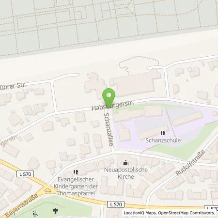 Standortübersicht der Tankstelle SWP Stadtwerke Pforzheim GmbH&Co.KG in 75177 Pforzheim