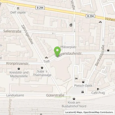 Standortübersicht der Tankstelle SWP Stadtwerke Pforzheim GmbH&Co.KG in 75177 Pforzheim