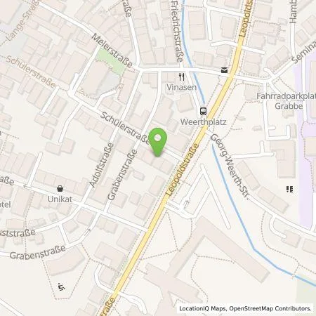 Standortübersicht der Tankstelle Stadtwerke Detmold GmbH in 32756 Detmold