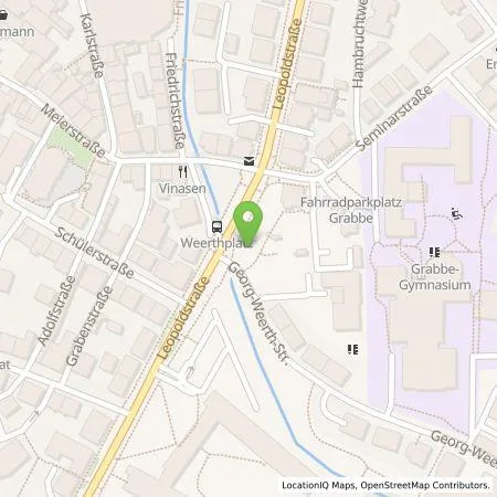 Standortübersicht der Tankstelle Stadtwerke Detmold GmbH in 32756 Detmold