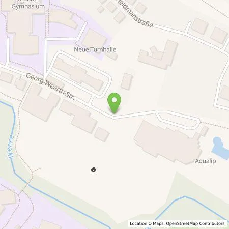 Standortübersicht der Tankstelle Stadtwerke Detmold GmbH in 32756 Detmold